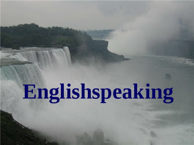 Englishspeaking 