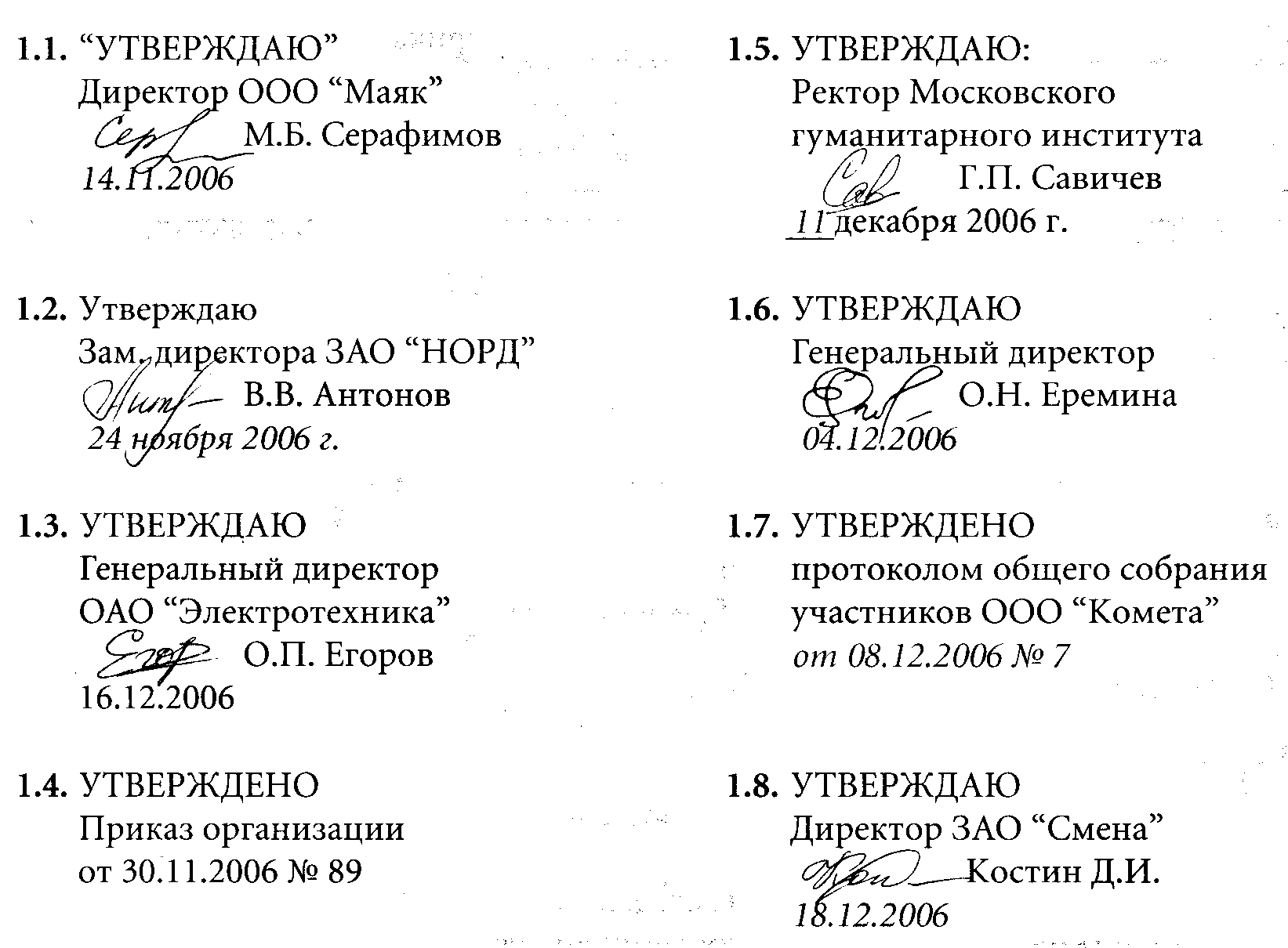 Контрольно-оценочные материалы по предмету Делопроизводство