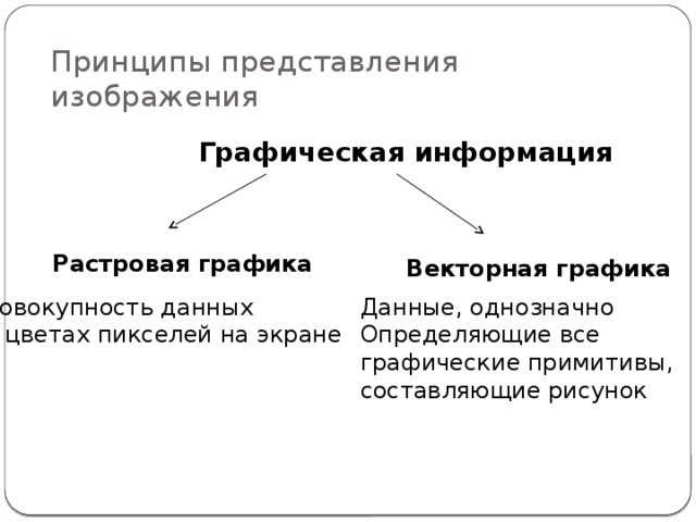 В чем разница между растровым и векторным способами представления изображения