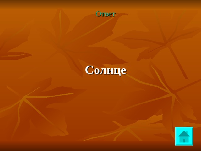Ответ  Солнце 