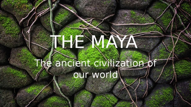 THE MAYA The ancient civilization of our world 