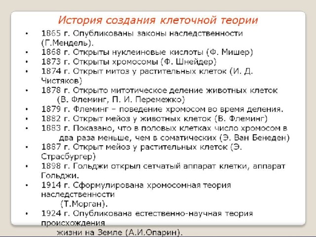 Теория дата. История становления клеточной теории. История формирования клеточной теории. История создания клеточной теории. Этапы открытия клетки.