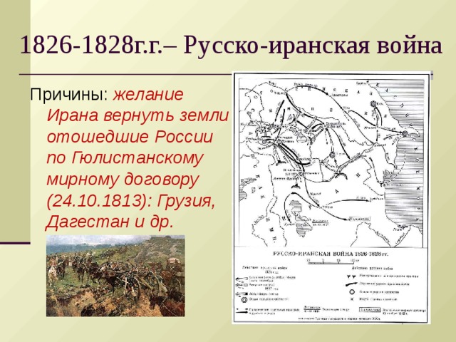 Русско иранская 1826 1828 карта