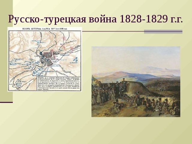 Русско турецкая война 1828 1829 карта егэ