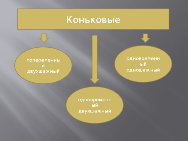 Коньковые одновременный одношажный попеременный двухшажный одновременный двухшажный 