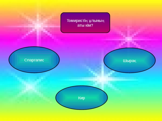 Томиристің ұлының аты кім? Спаргапис Шырақ Кир 