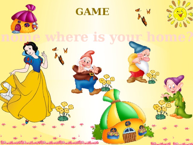 Game  “ Gnome where is your home?” 