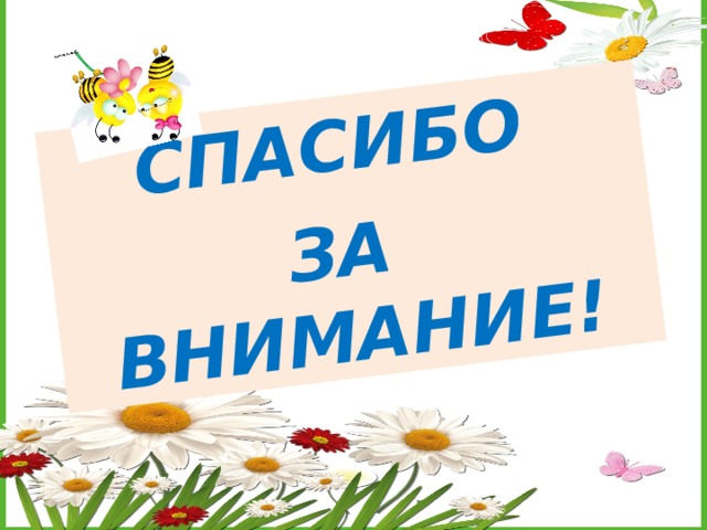 СПАСИБО  ЗА ВНИМАНИЕ! 