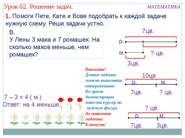 Реши задачу по схеме