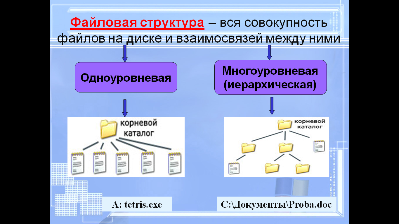 Схема файловой структуры