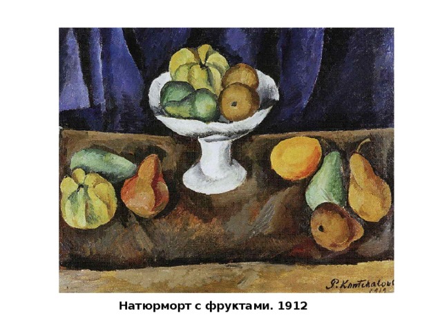 Натюрморт с фруктами. 1912 