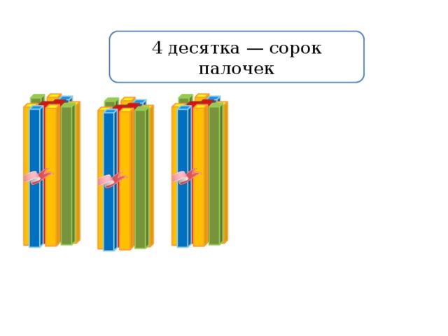 4 десятка — сорок палочек 