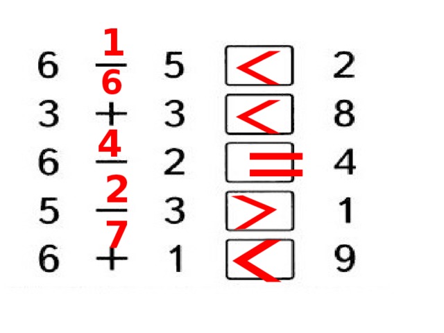 1  6 = 4 2 7 