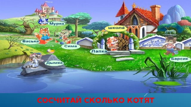 Сосчитай сколько котят 