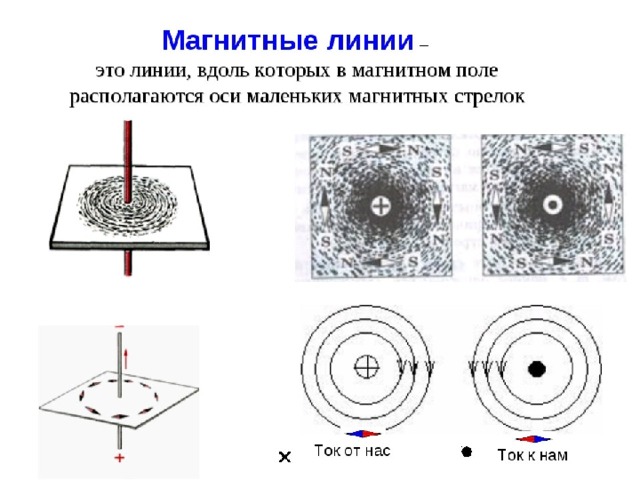 Схема магнитных линий