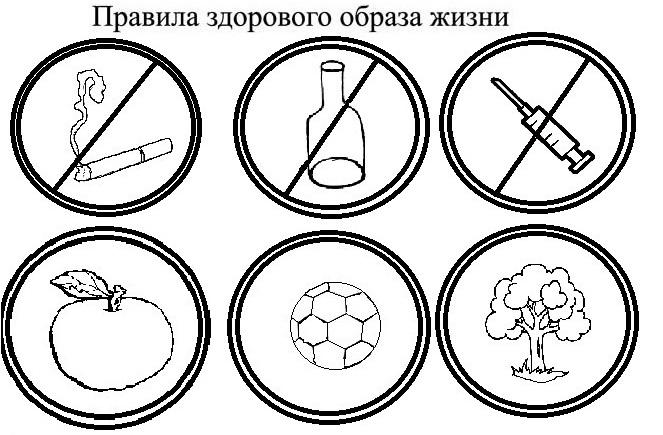 Раскраски Здоровый образ жизни для детей: распечатать …