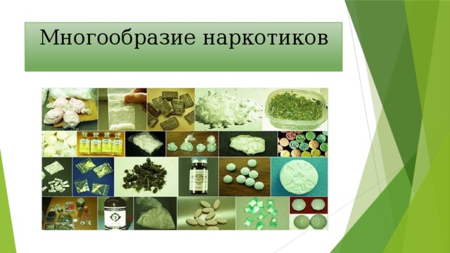 Многообразие наркотиков 