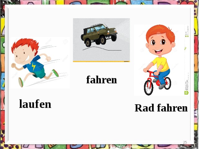 fahren laufen Rad fahren  