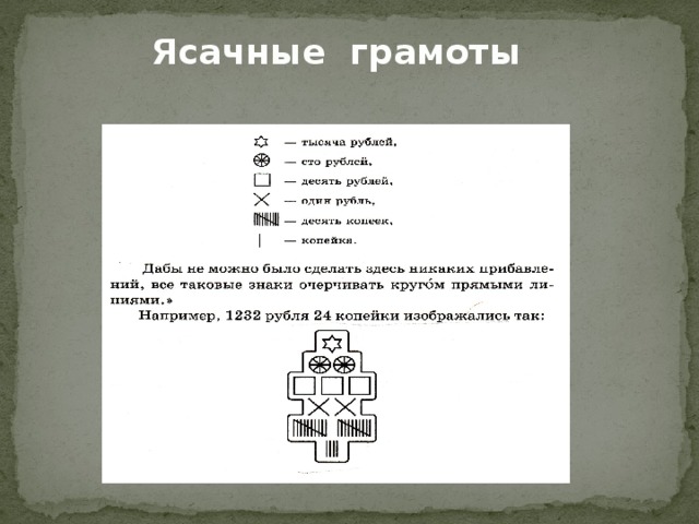 Ясачные грамоты 