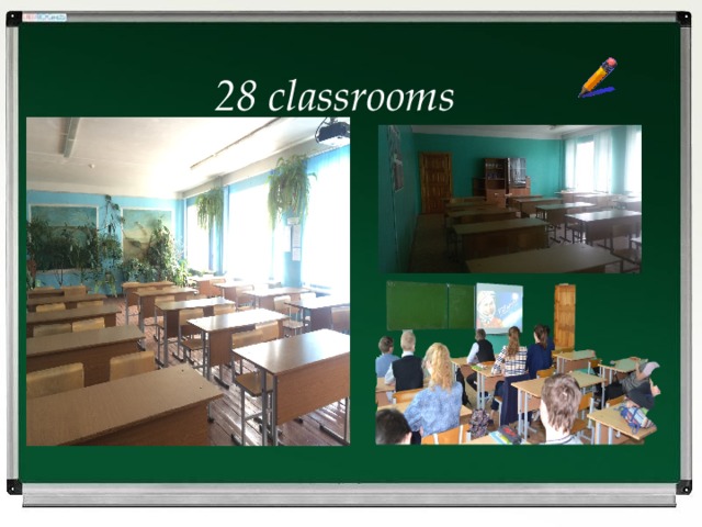 28 classrooms 
