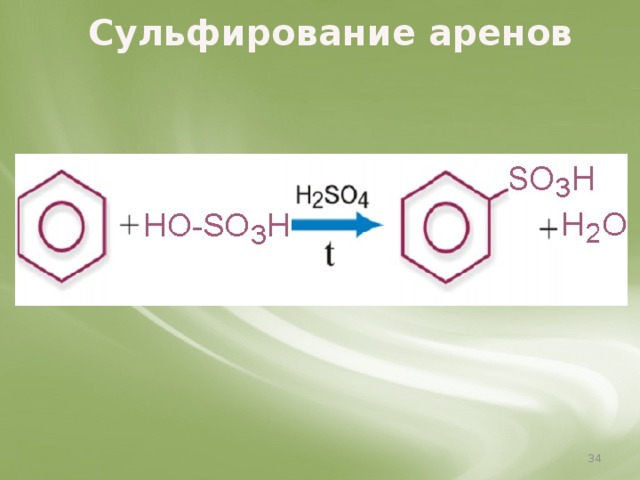 Сульфирование аренов  