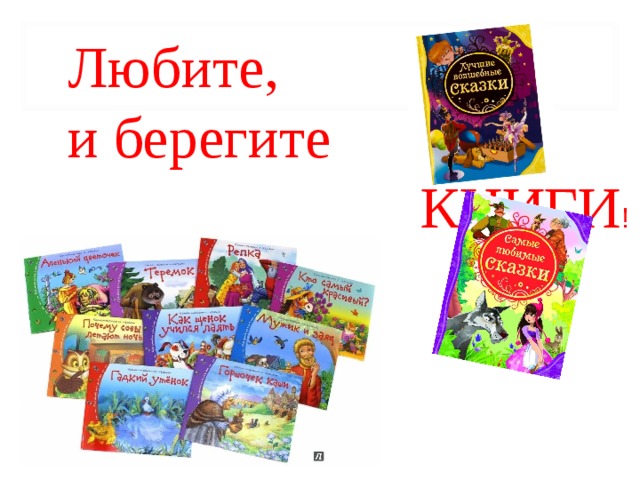 Любите ,  и берегите КНИГИ ! 
