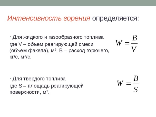 Интенсивность горения пожаров