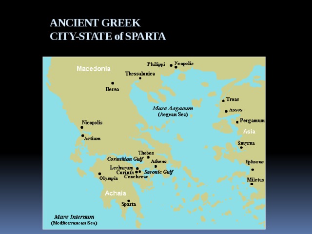 ANCIENT GREEK CITY-STATE of SPARTA