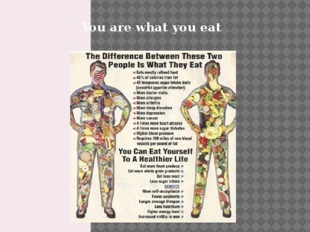 You are what you eat 