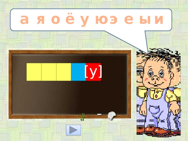 ё э и ы а а я о е у ю [у]  