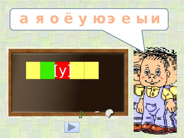 ё э и ы а а я о е у ю [у]  