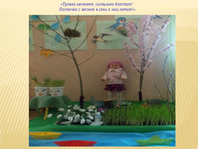 «Травка зеленеет, солнышко блестит! Ласточка с весною в сени к нам летит!» 