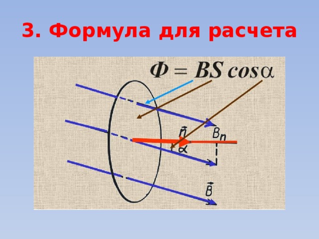 3. Формула для расчета