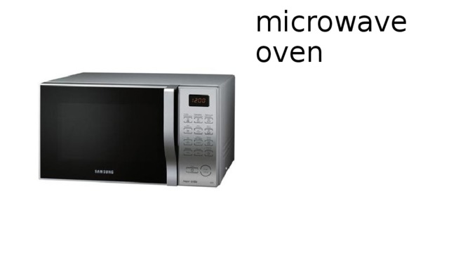 microwave oven