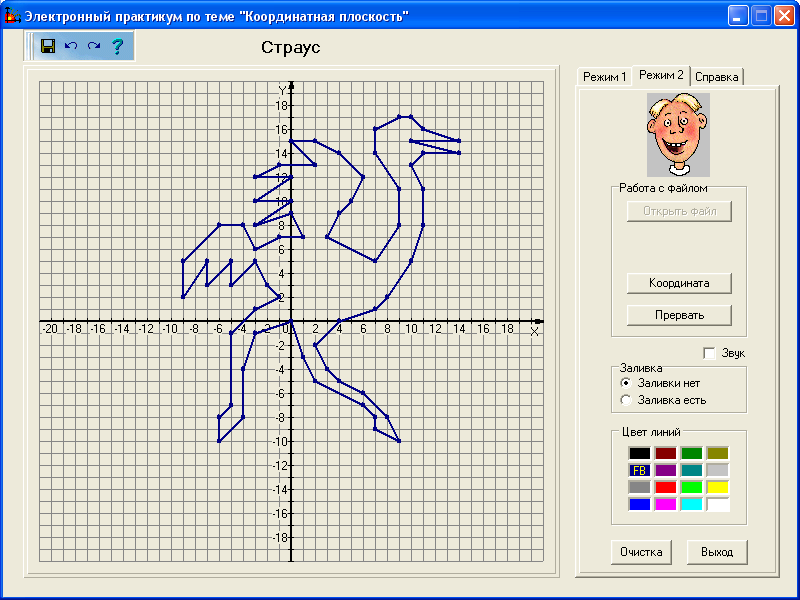 Координатная плоскость чертежник. Страус по координатам. Информатика рисование по координатам. Программа рисования с координатами. Координаты для рисунка компьютера.