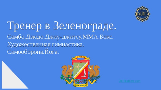 Тренер в Зеленограде. Самбо.Дзюдо.Джиу-джитсу.ММА.Бокс. Художественная гимнастика. Самооборона.Йога. 