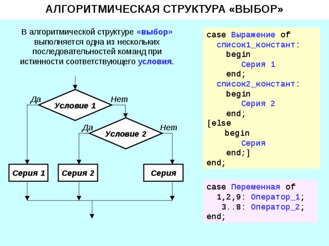 Фрагмент программы представленный на рисунке называется