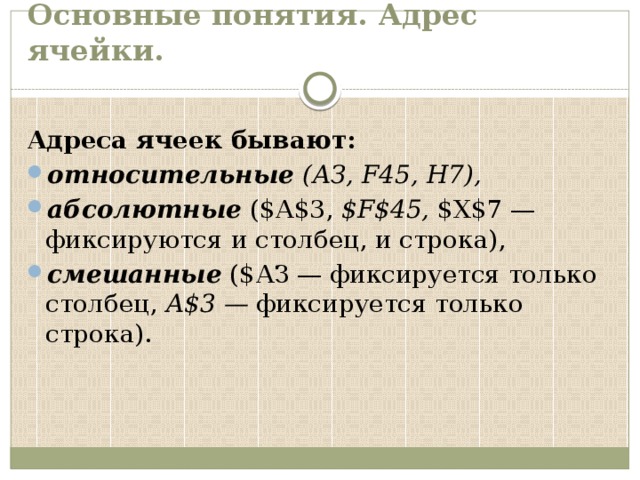 Адресом ячейки является 1e. Адрес ячейки является относительным. Адреса ячеек бывают. Ячейка адрес которой является относительным. Укажите ячейку адрес которой является относительным.