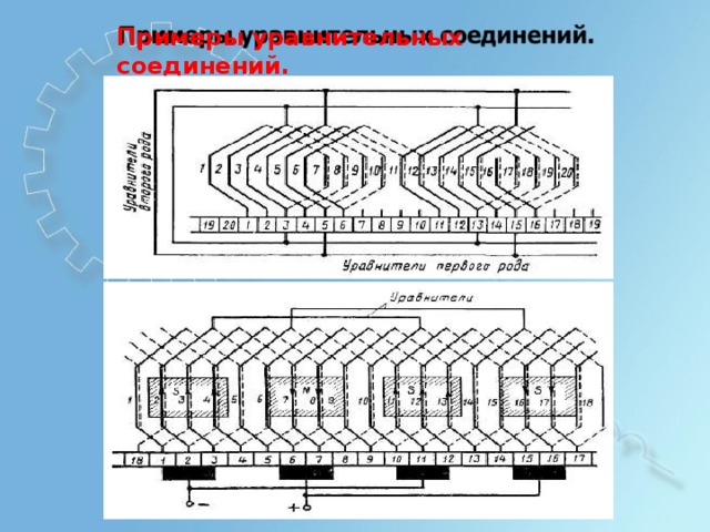 П р им е р ы  уравни т е л ьн ы х  с о ед и нен и й. 