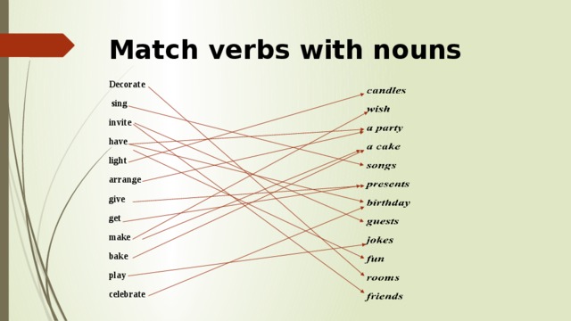 Match the words контрольная работа. Match the verbs with the Nouns. Match the verbs with the Nouns 7 класс. Match the Words 6 класс английский. Match the verbs to the Nouns.