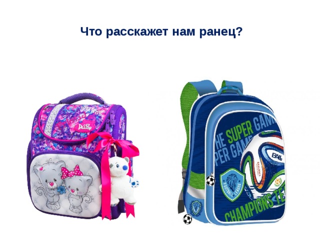 Что расскажет нам ранец? 