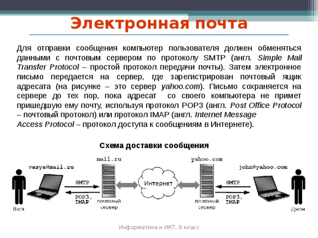 Как называется компьютер на котором расположены почтовые ящики клиентов