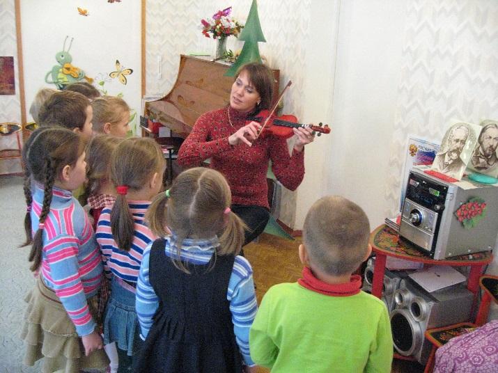 Музыкальное занятие в старшей группе