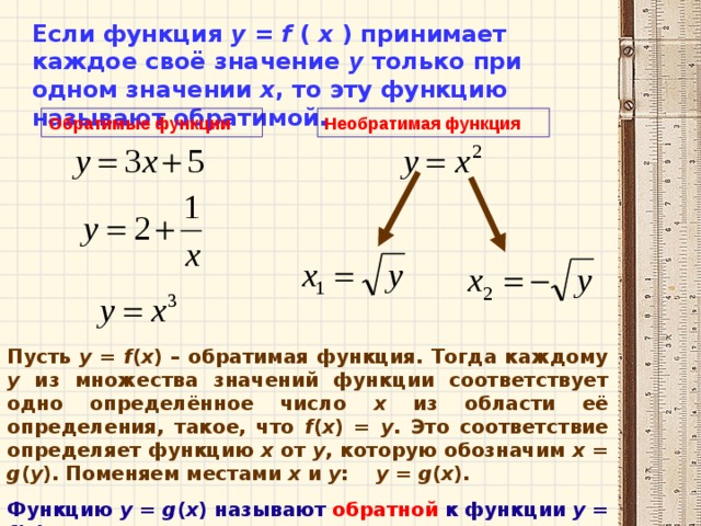 Является ли функция. Функция вида y=3x+5 : обратимая. Обратимая функция. Обратимые функции примеры. Обратимая и необратимая функция.