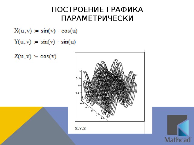 Построение графика параметрически  