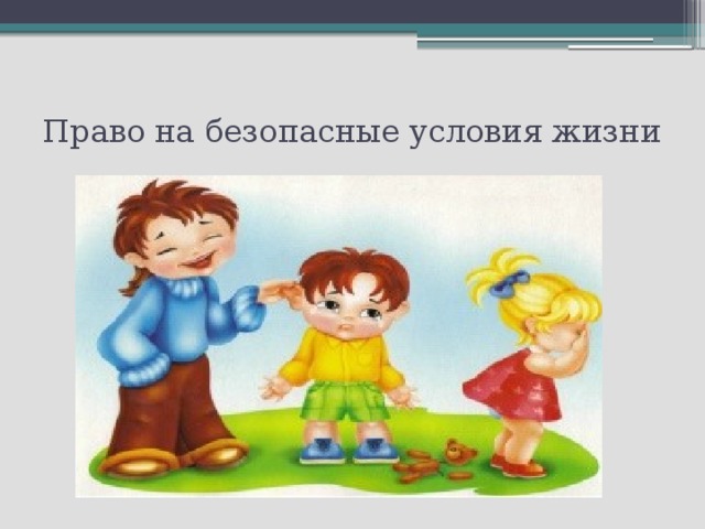 Право на безопасные условия жизни 
