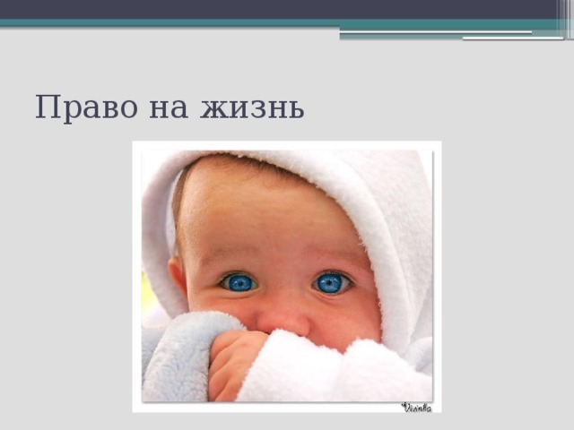 Право на жизнь 