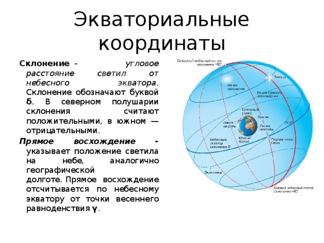 Экваториальные координаты