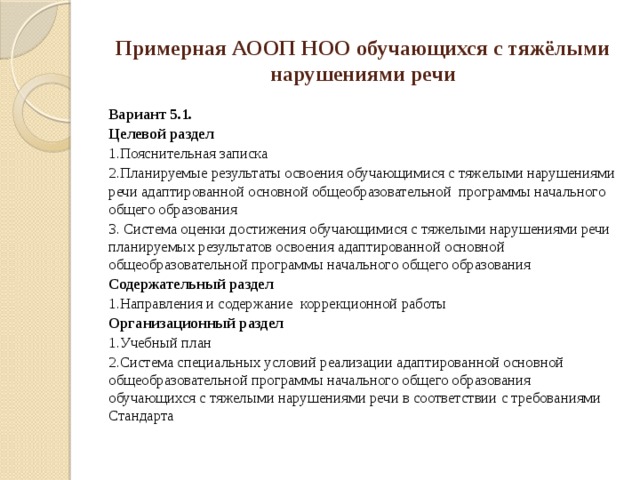 Адаптированная основная общеобразовательная программа