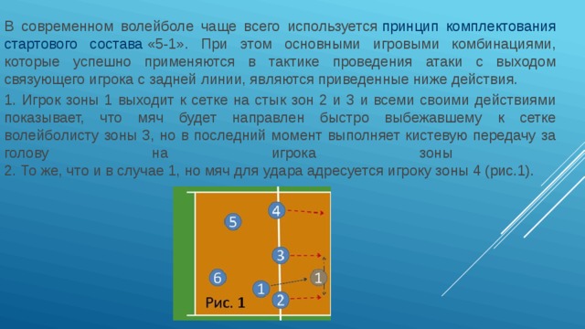 Тактика нападения в волейболе